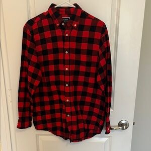 Red and Black Checkered Men's Shirt